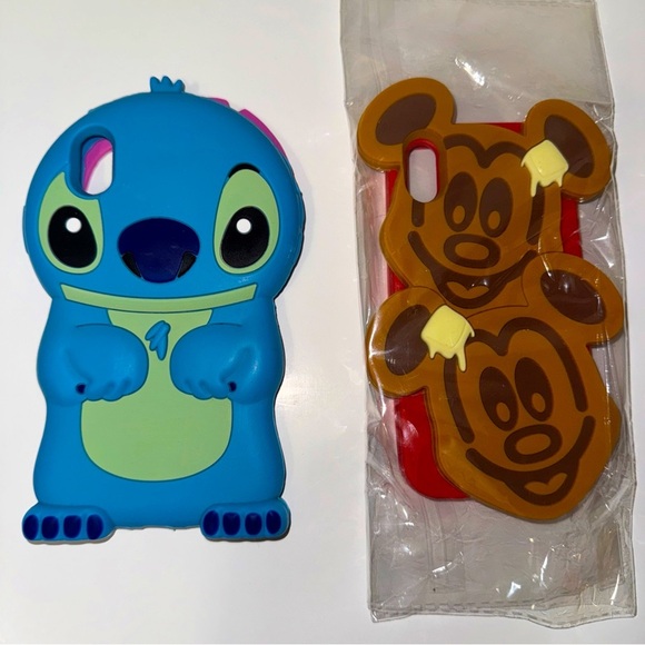 Disney Soft Case for i Phone XR Stitch/Mickey Cute 3D Cartoon Fit iPhone XR 10 - Picture 1 of 14